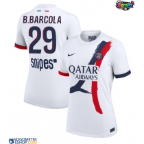 Ženski Nogometni dresi Paris Saint-Germain Bradley Barcola #29 Gostujoči 2025-26 Kratek Rokav